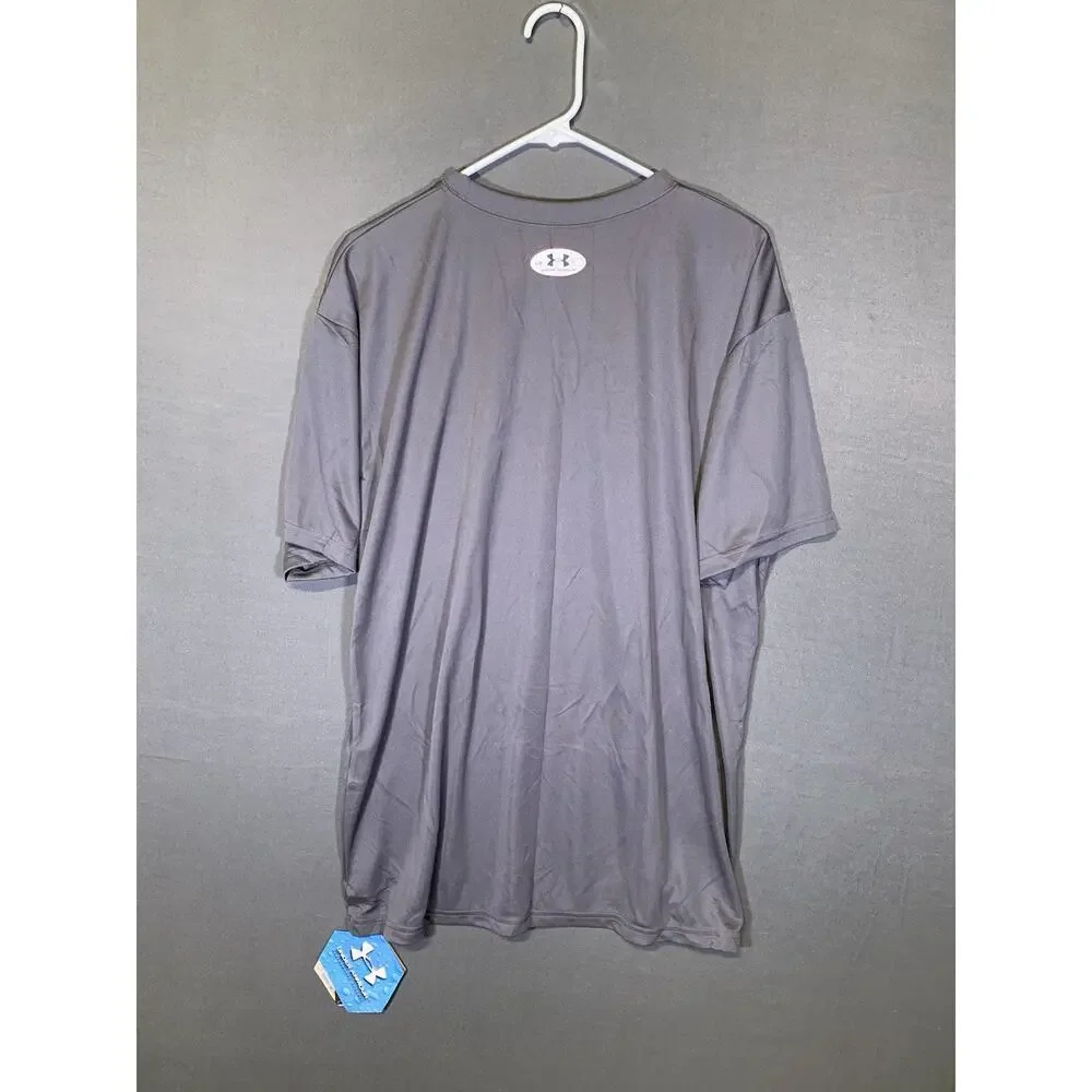 Under Armour Loose Fit Performance Apparel T-Shirt Gray Athleisure NWT 29x22 - Picture 7 of 9